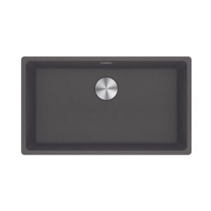 Cuba de sobrepor ou rente à pedra Fragranite Maris Bowl Slate Gray 72x40cm