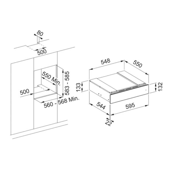 Gaveta FMY 14 WCRD XS com Acessórios Para Adega Mythos