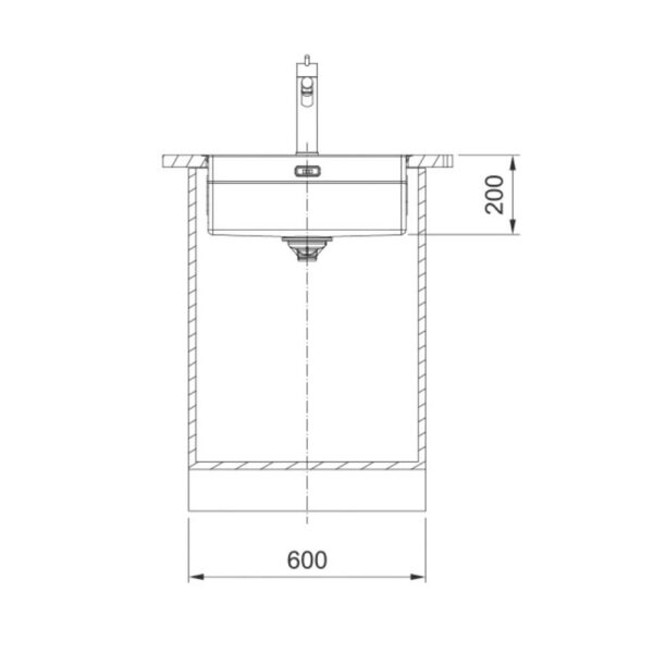 Cuba Box Pro Franke 50x41 BXX PRO 210/110-50 Com Acessórios
