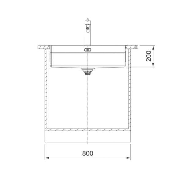 Cuba Box Pro Franke 70x41 BXX PRO 210/110-70 Com Acessórios