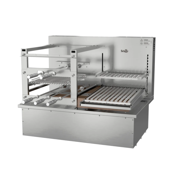 Churrasqueira Rotativa e Grelha Automática para Bancada Cooktop Scheer DUE 600