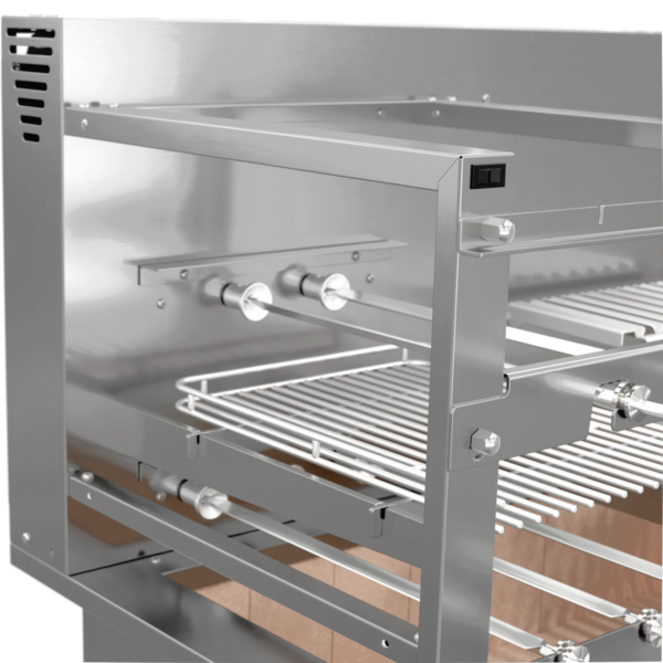 Churrasqueira Rotativa e Grelha Automática para Bancada Cooktop Scheer DUE 600