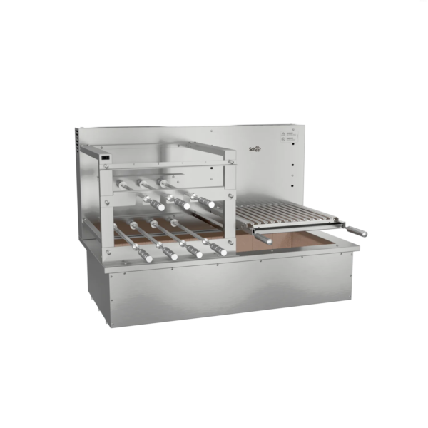 Churrasqueira Rotativa com Grelha para Bancada Cooktop Scheer DUE 610