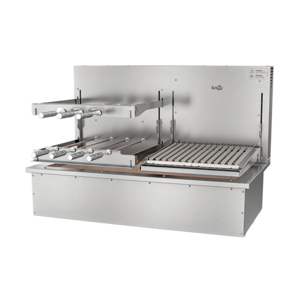 Churrasqueira Rotativa com Grelha Automática para Bancada Cooktop Scheer I9 DUE 605