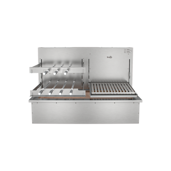 Churrasqueira Rotativa com Grelha Automática para Bancada Cooktop Scheer I9 DUE 605