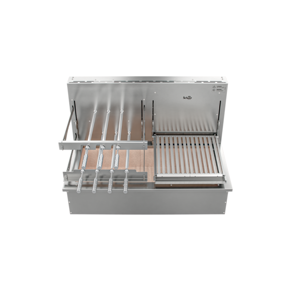 Churrasqueira Rotativa com Grelha Automática para Bancada Cooktop Scheer I9 DUE 605