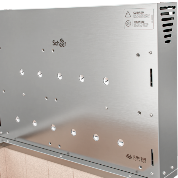 Churrasqueira Rotativa para Bancada Cooktop Scheer I9 RC 550