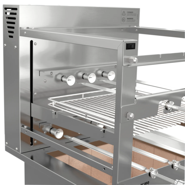 Churrasqueira Rotativa com Grelha Automática para Bancada Cooktop Scheer RC 850