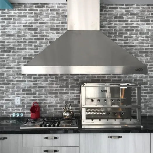 Coifa Central Trapezoidal em Inox Scheer