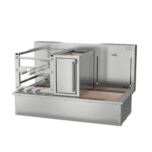 Churrasqueira Rotativa com Braseiro e Grelha Automática para Bancada Cooktop Scheer TRE 900