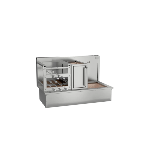 Churrasqueira Rotativa com Braseiro e Grelha Automática para Bancada Cooktop Scheer TRE 900
