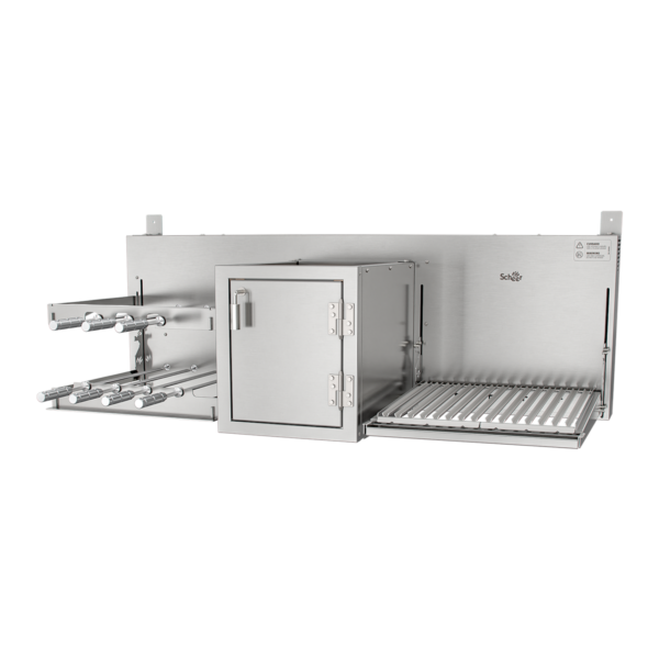 Churrasqueira Rotativa com Braseiro e Grelha Automática Scheer I9 TRE 905
