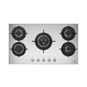 cooktop-crystal-steel-pro-90.jpg Cooktop a Gás Crystal Steel PRO Franke 88x48 c/ 5 Queimadores