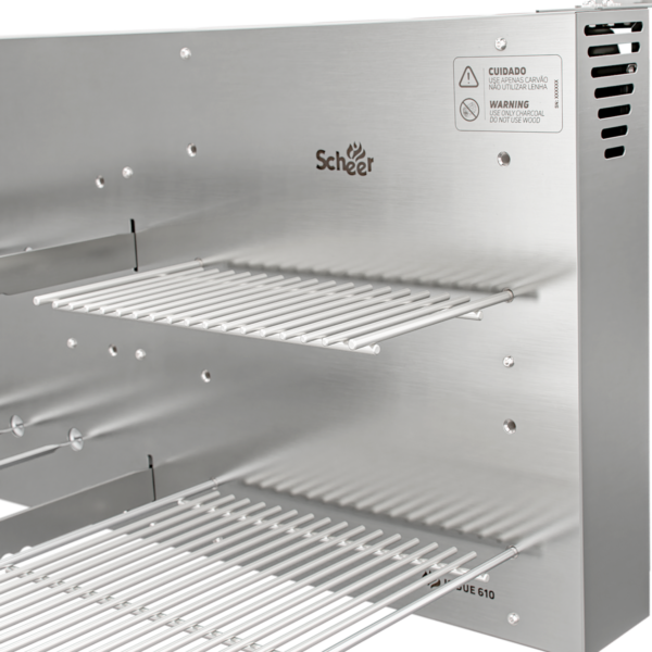 Churrasqueira Rotativa com Grelha Scheer I9 DUE 610